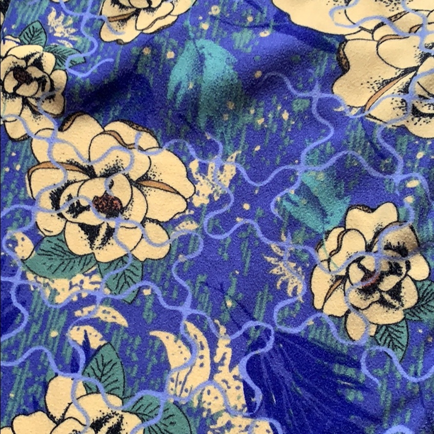 Lularoe Leggings One Size Os Roses Yellow